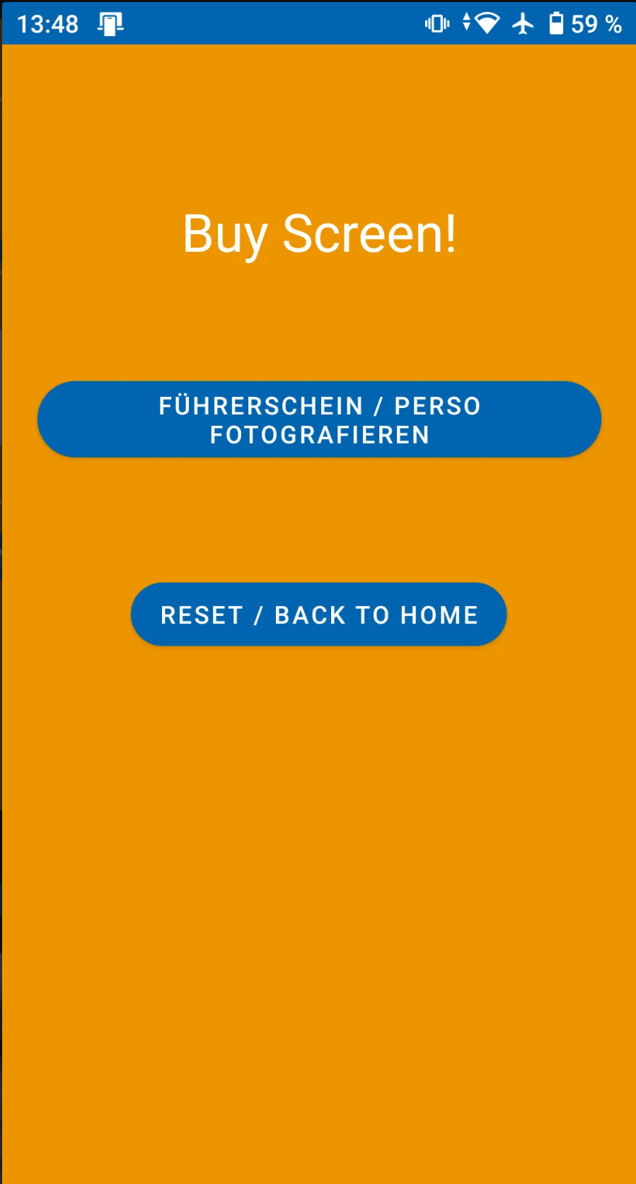Screenshots of Android App 2
